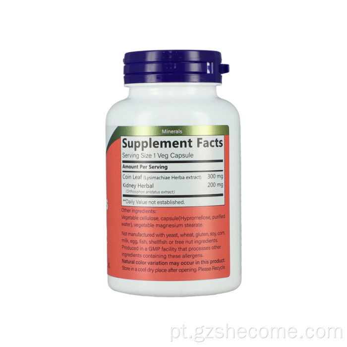 Rim 500mg de rim de ervas 120 cápsulas de vegetais